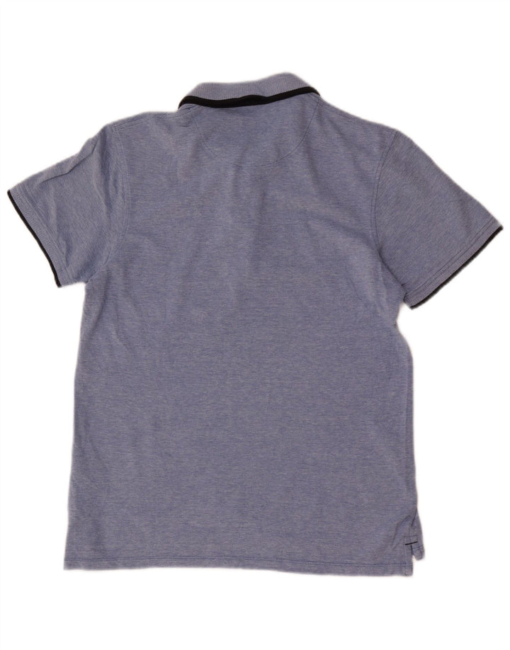 Cămașă polo Jack & Jones pentru bărbați, bumbac albastru mediu