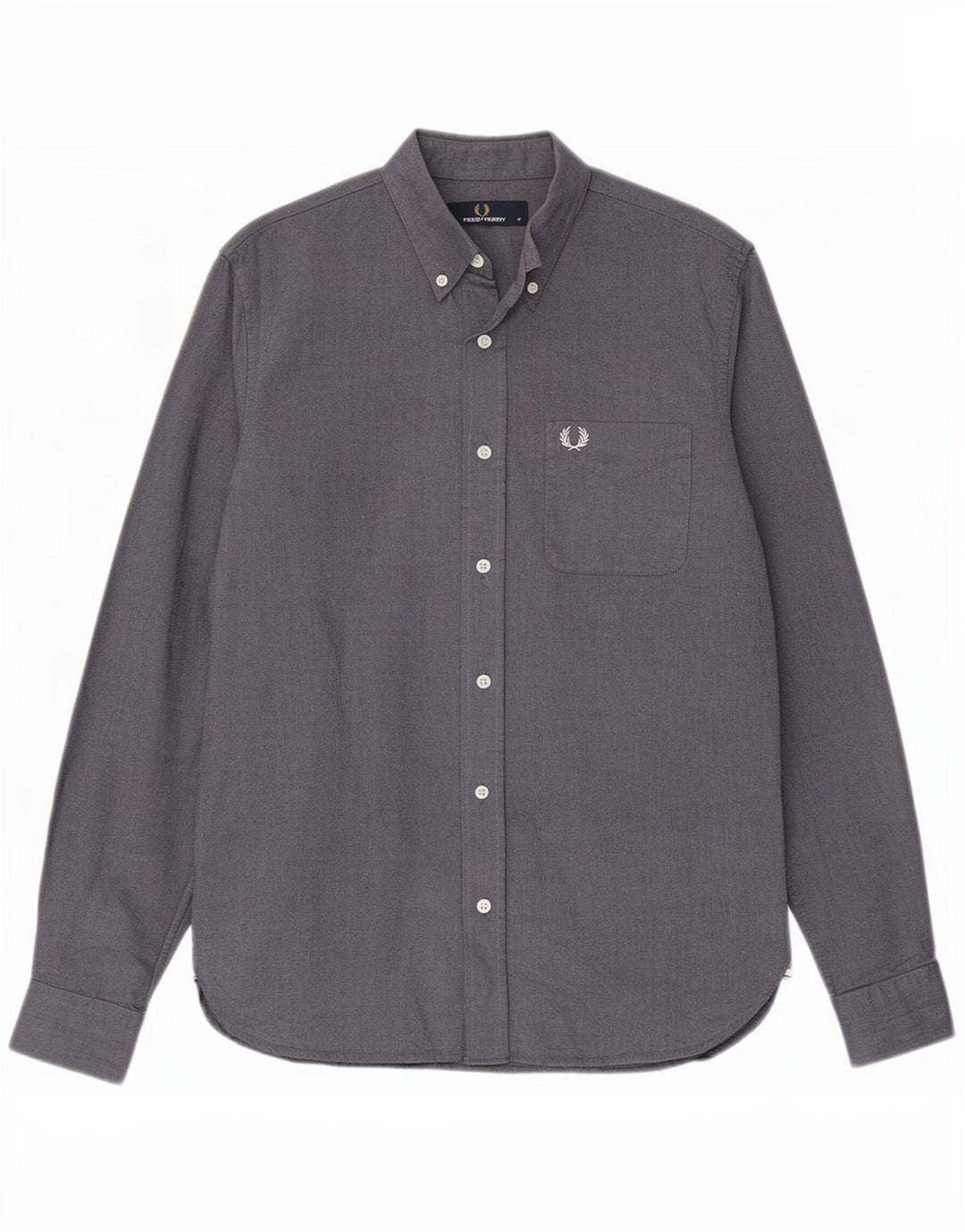 Cămașă Fred Perry pentru bărbați, bumbac mediu albastru bleumarin