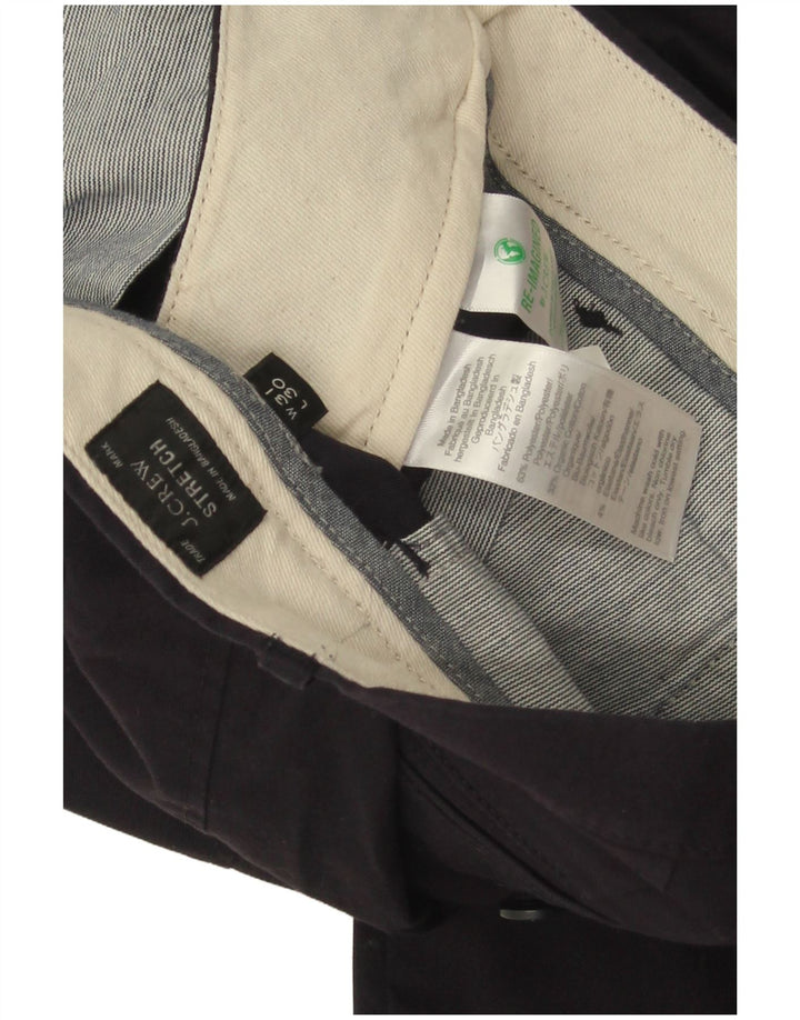 Pantaloni chino drepti elastici pentru bărbați J. Crew L31 L30 Poliester bleumarin