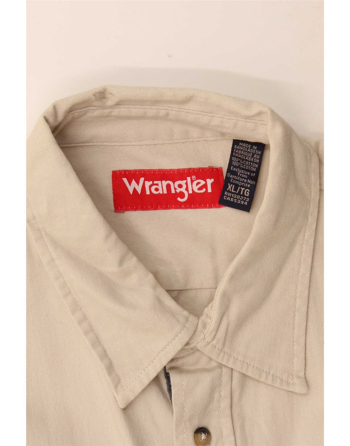 Cămașă pentru bărbați Wrangler XL, bej, bumbac