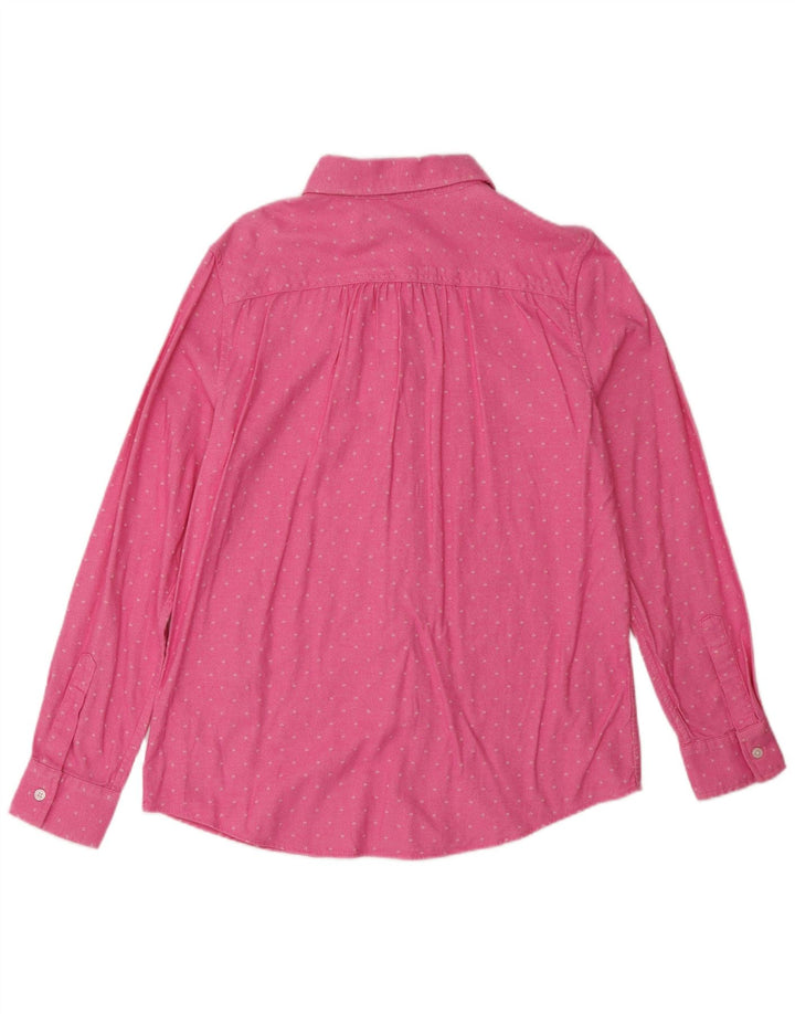 Cămașă pentru femei LANDS END UK 12 Medium Pink Spotted Bumbac