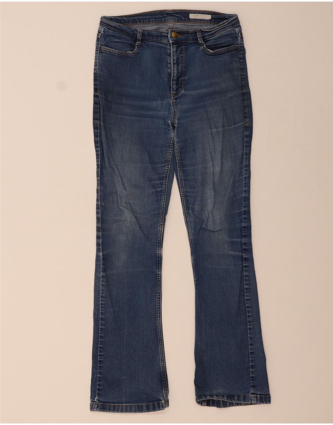 MARKS & SPENCER Blugi Bootcut pentru femei, cu croiala normală, UK 10 Mici W30 L30 Albastru