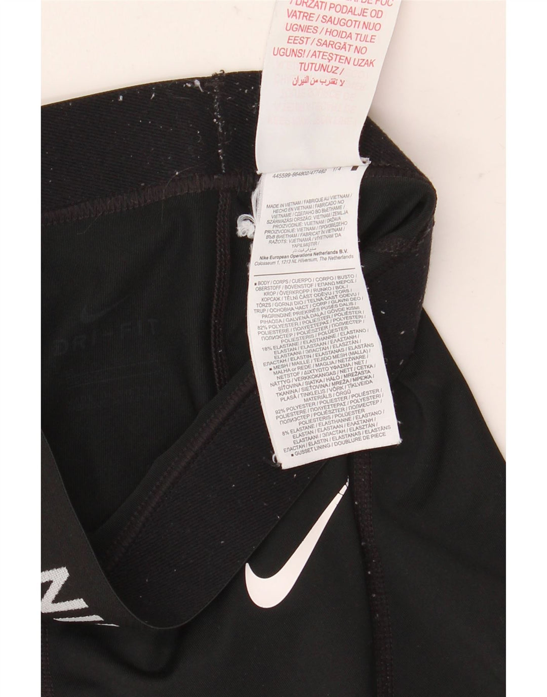 Leggings Nike Fete Dri Fit Graphic 9-10 ani Poliester negru