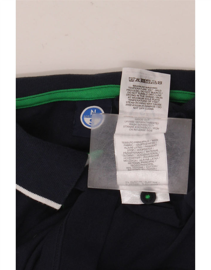 Cămașă polo cu grafică North Sails pentru bărbați, mare, albastru, bumbac