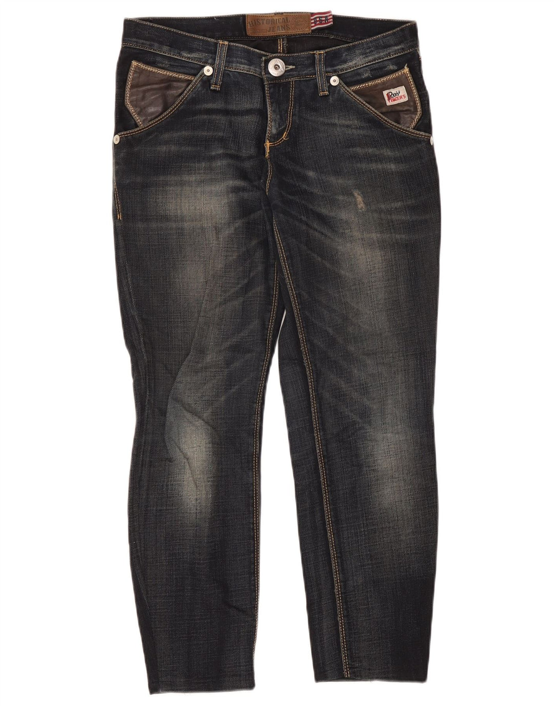 Blugi slim pentru femei Roy Rogers Distressed W28 L26 Blue