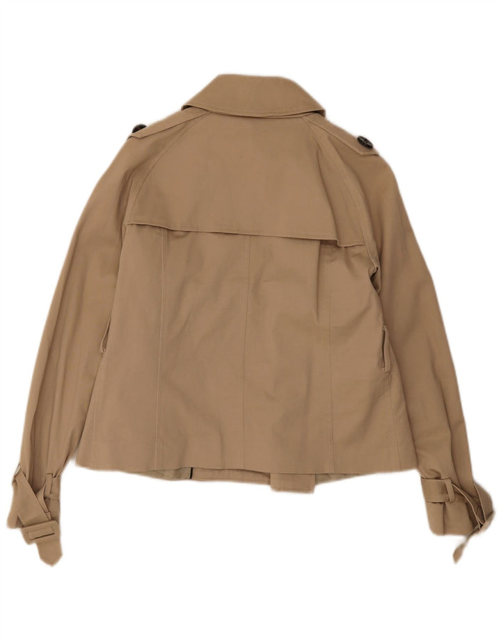 Trenci scurt pentru femei Zara UK 14 mare bej