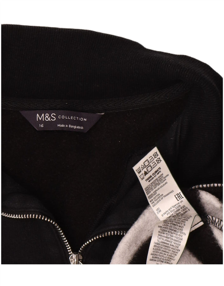 Pulover supradimensionat pentru femei Marks & Spencer UK 16 Large Negru