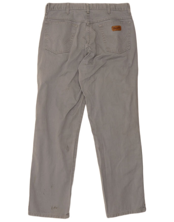 Pantaloni casual drepti Wrangler pentru femei W32 L31 gri Clasici