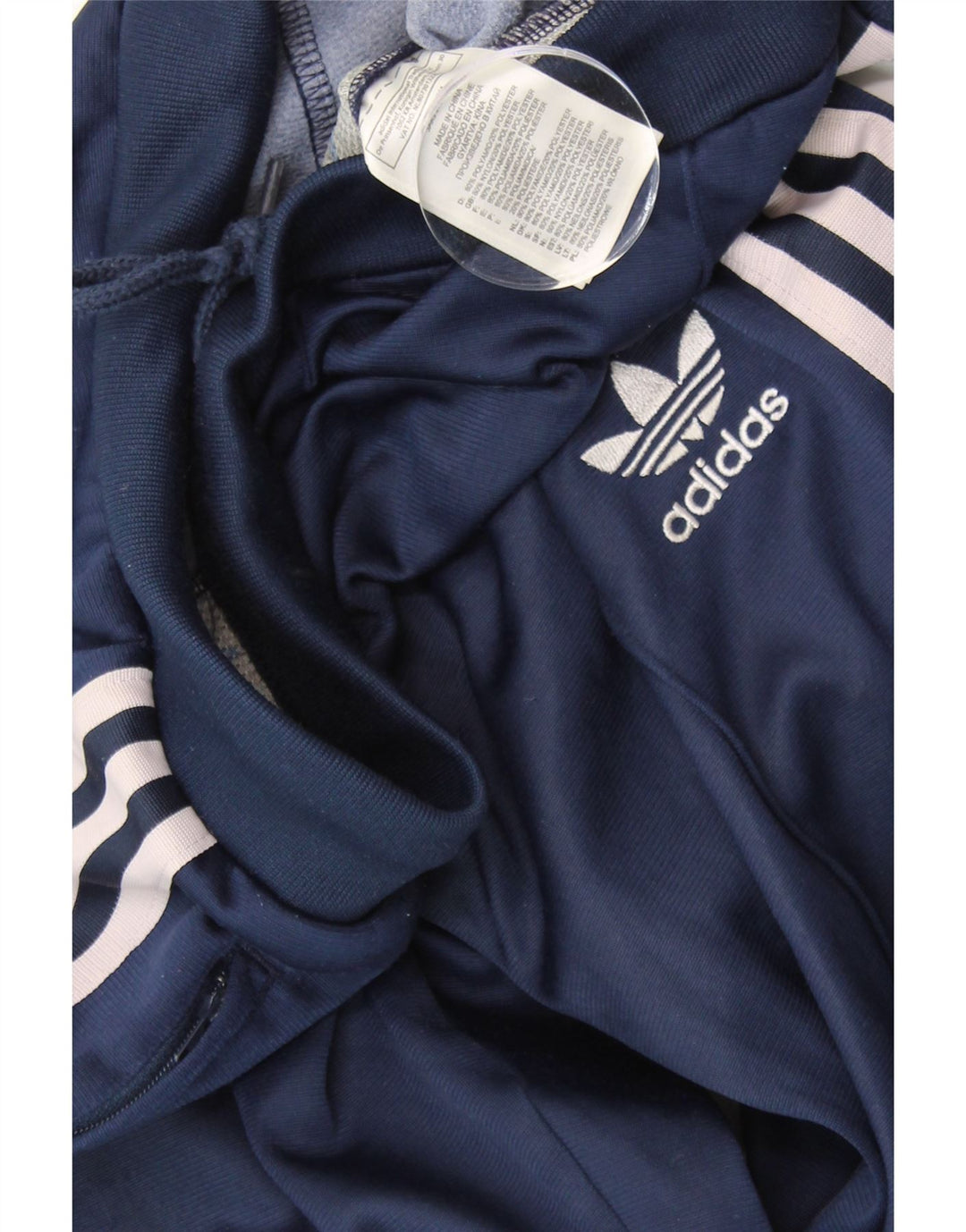 Pantaloni de trening ADIDAS pentru femei UK 14 Medium Bleumarin Poliamidă