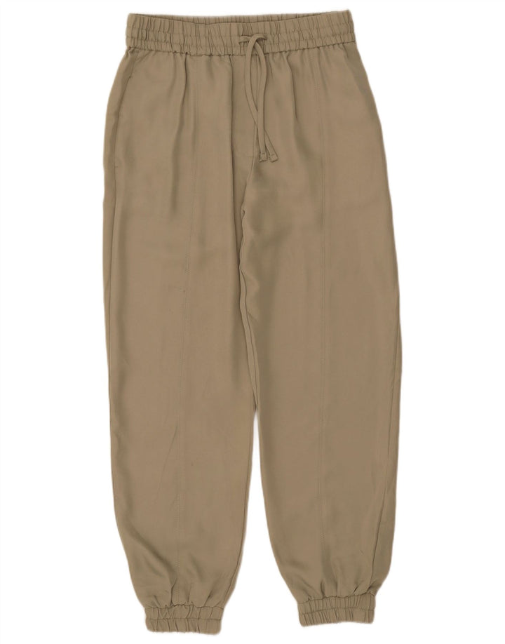 Pantaloni de jogging pentru femei Zara Pantaloni casual Mediu L28 L26 Kaki Poliester