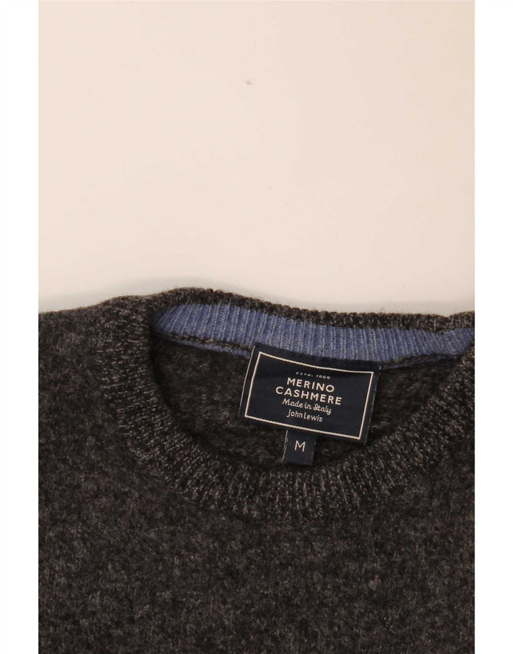 John Lewis Pulover pentru damă cu decolteu triplu UK 14 Medium Gri Lambswool