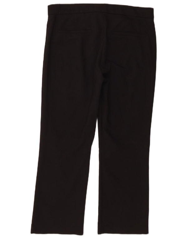 Pantaloni casual drepti pentru femei Zara XL W32 L25 bumbac negru