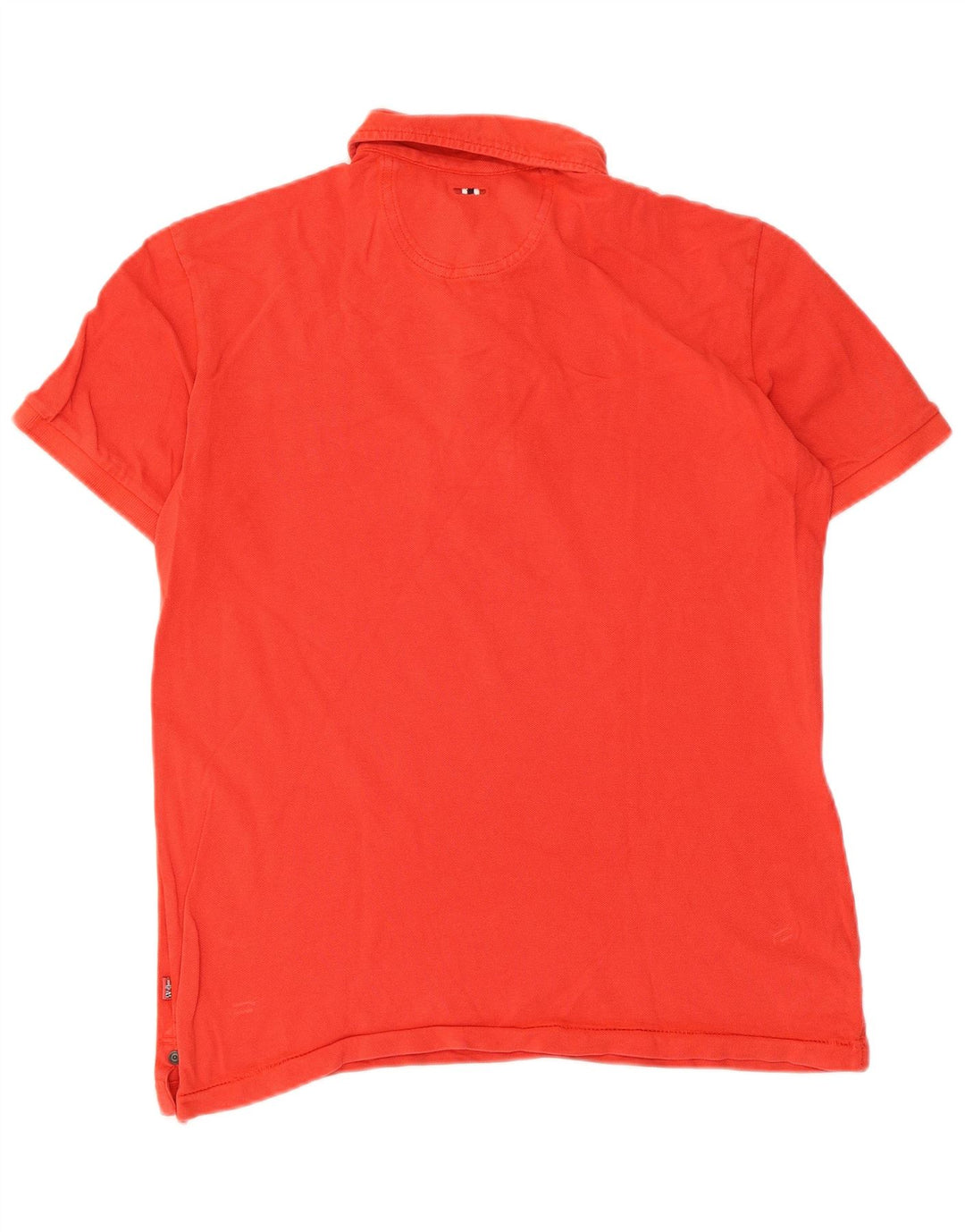 Tricou polo Napapijri Geographic Graphic pentru bărbați, roșu mediu