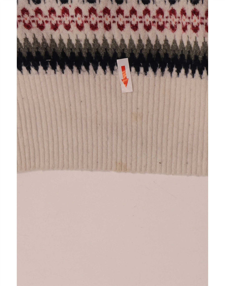 Pulover pentru bărbați Marks & Spencer, cu gât de barcă, Fair Isle, mare, multicoloră