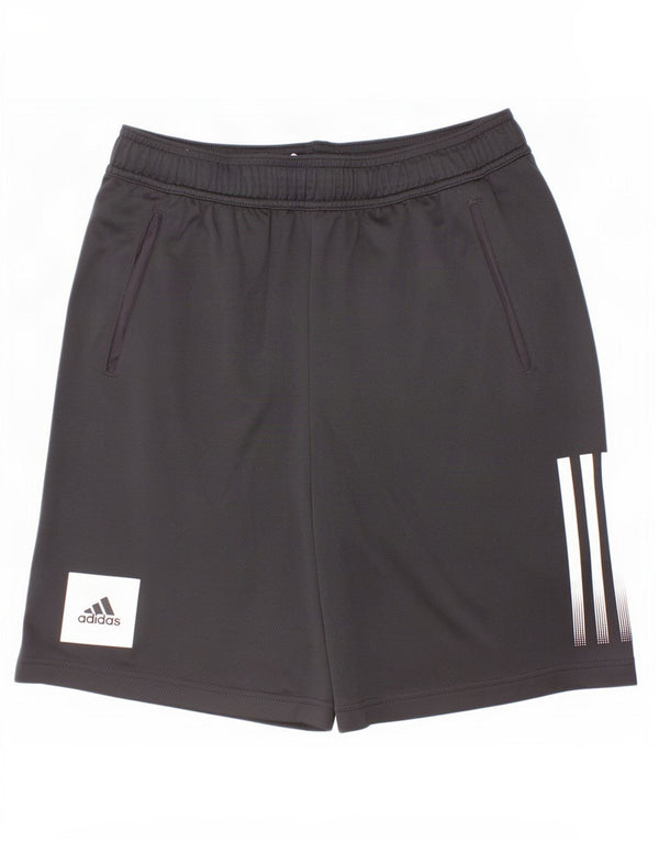 Pantaloni scurți sport Aeroready Adidas pentru băieți 13-14 ani poliester negru