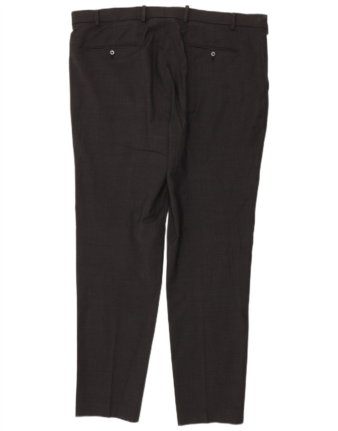Marks & Spencer Pantaloni de costum slim, croiți, pentru bărbați, L40 L33, lână gri