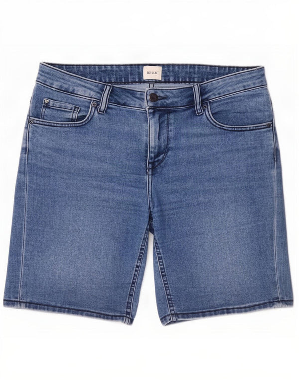 Pantaloni scurți din blugi pentru femei Mustang W29, bumbac albastru mediu