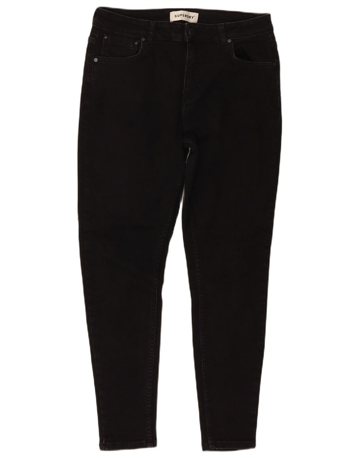 Blugi skinny pentru femei Superdry W32 L30 bumbac negru
