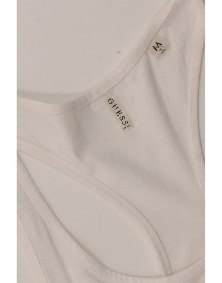 Rochie de soare grafică Guess pentru femei UK 12 Medium White