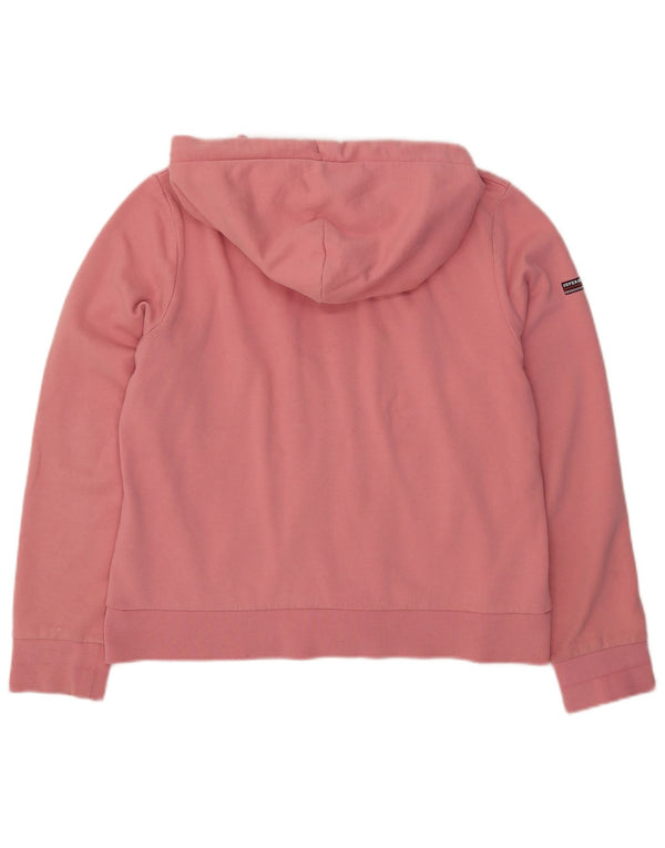 Pulover Superdry pentru femei cu fermoar, UK 16, bumbac roz mare