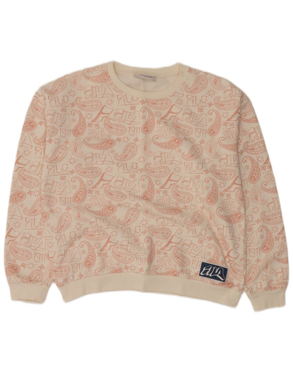 Trening complet supradimensionat pentru femei Fila UK 14 Medium Off White Paisley