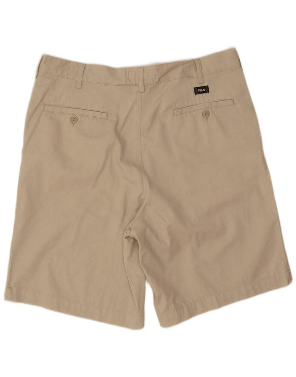 Pantaloni scurți chino pentru bărbați Fila W36 Large Beige Bumbac