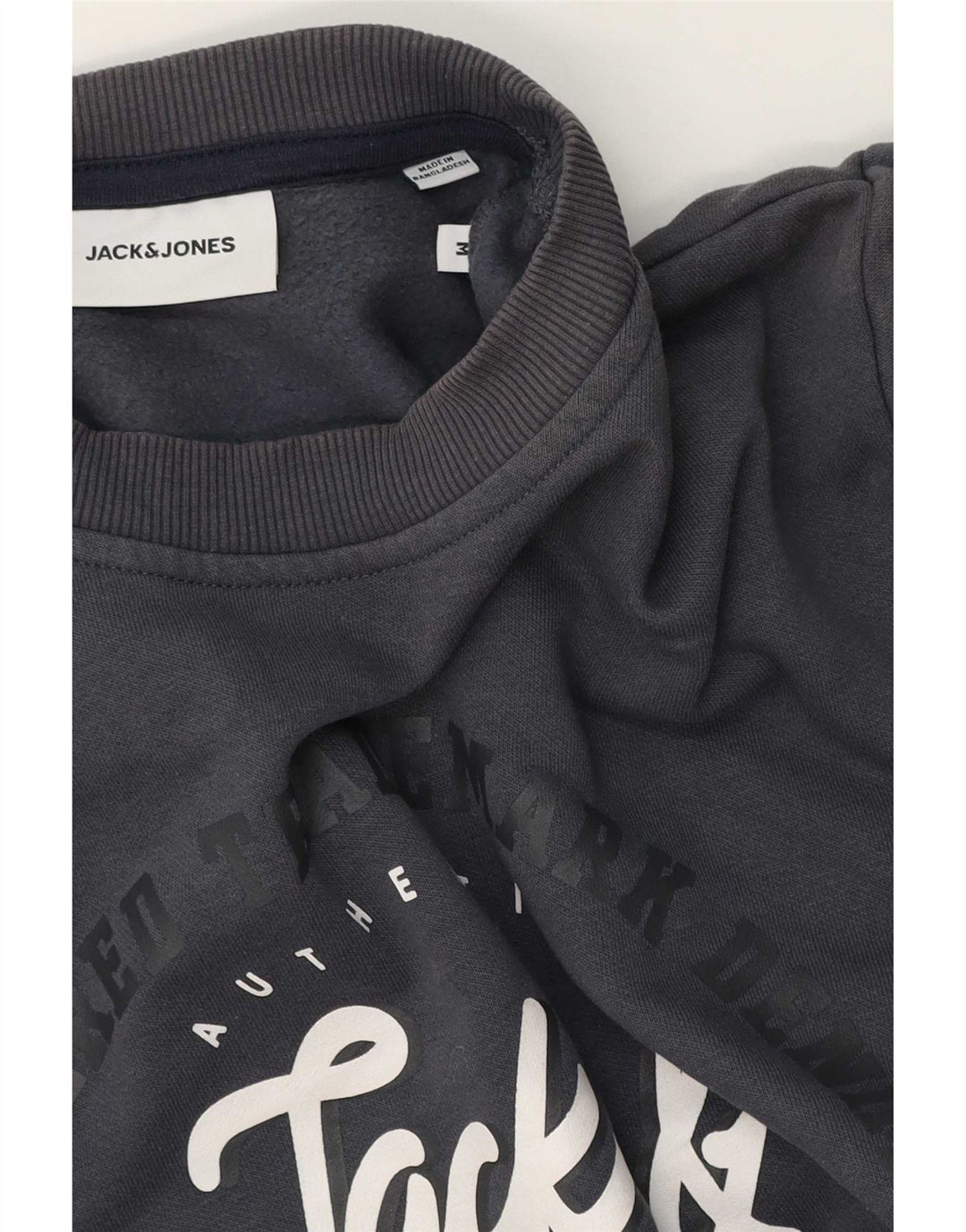 Pulover cu grafică Jack & Jones pentru bărbați, gri mediu