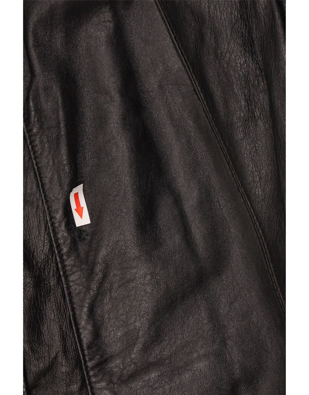 Palton din piele vintage pentru femei UK 14 mare negru