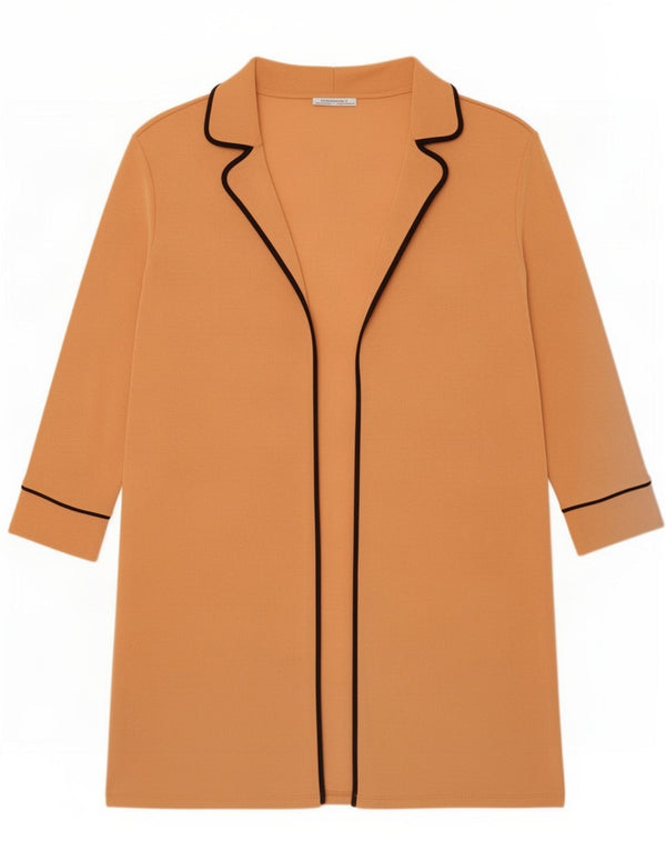 Cardigan supradimensionat pentru femei Zara UK 14 Poliester portocaliu mediu