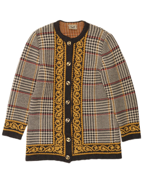 Pulover cardigan pentru femei Liola UK 12 Lână medie multicoloră cu picior de gală