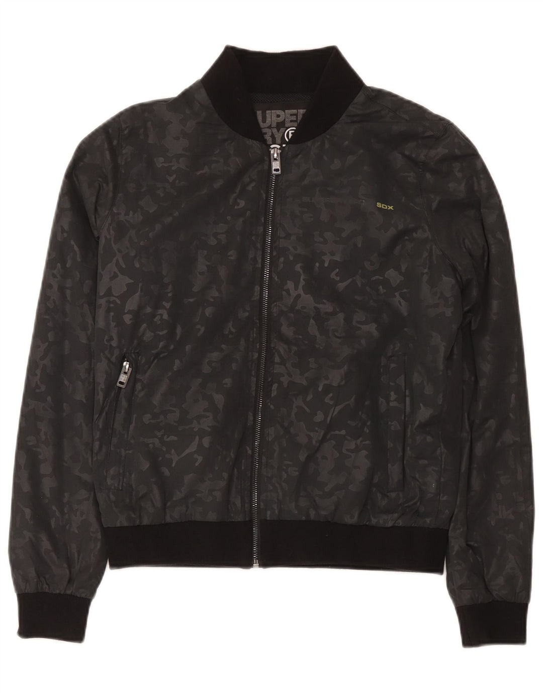Jachetă de trening Superdry pentru femei UK 14, camuflaj mediu negru
