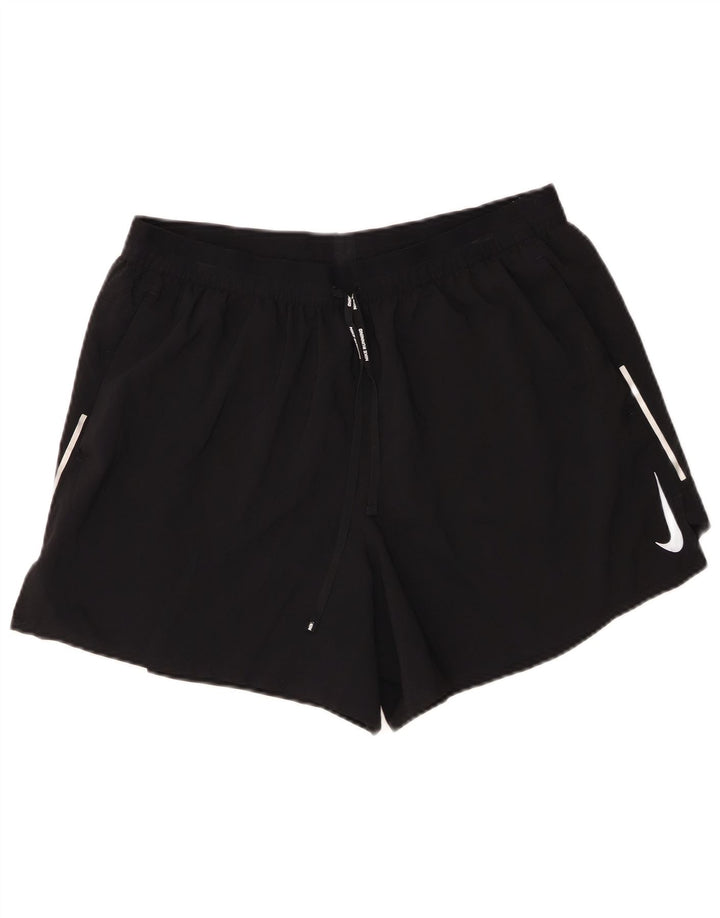 Pantaloni scurți sport Nike Dri Fit pentru femei 2XL, poliester negru