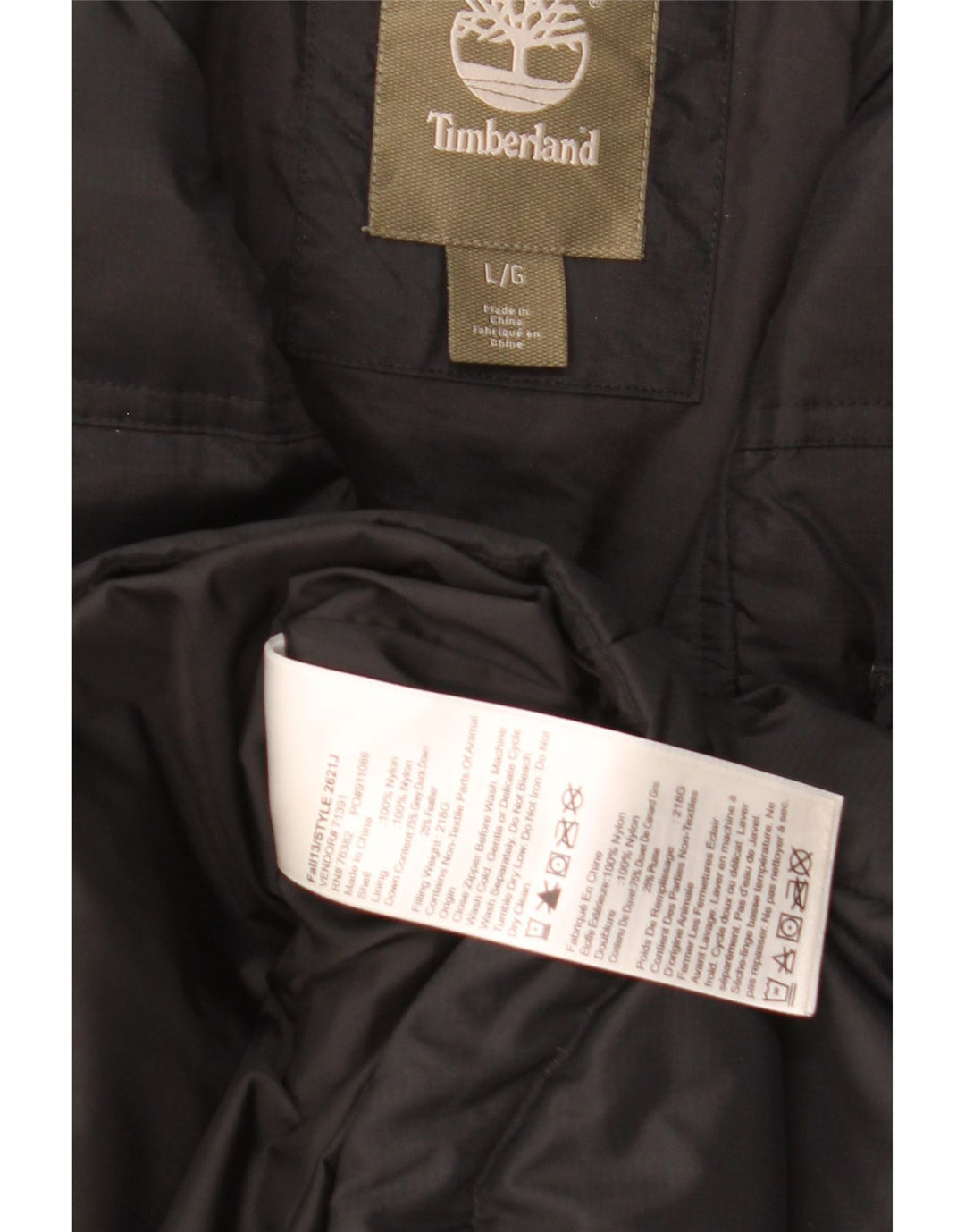 Jachetă căptușită pentru bărbați Timberland UK 40, mare, negru, nailon
