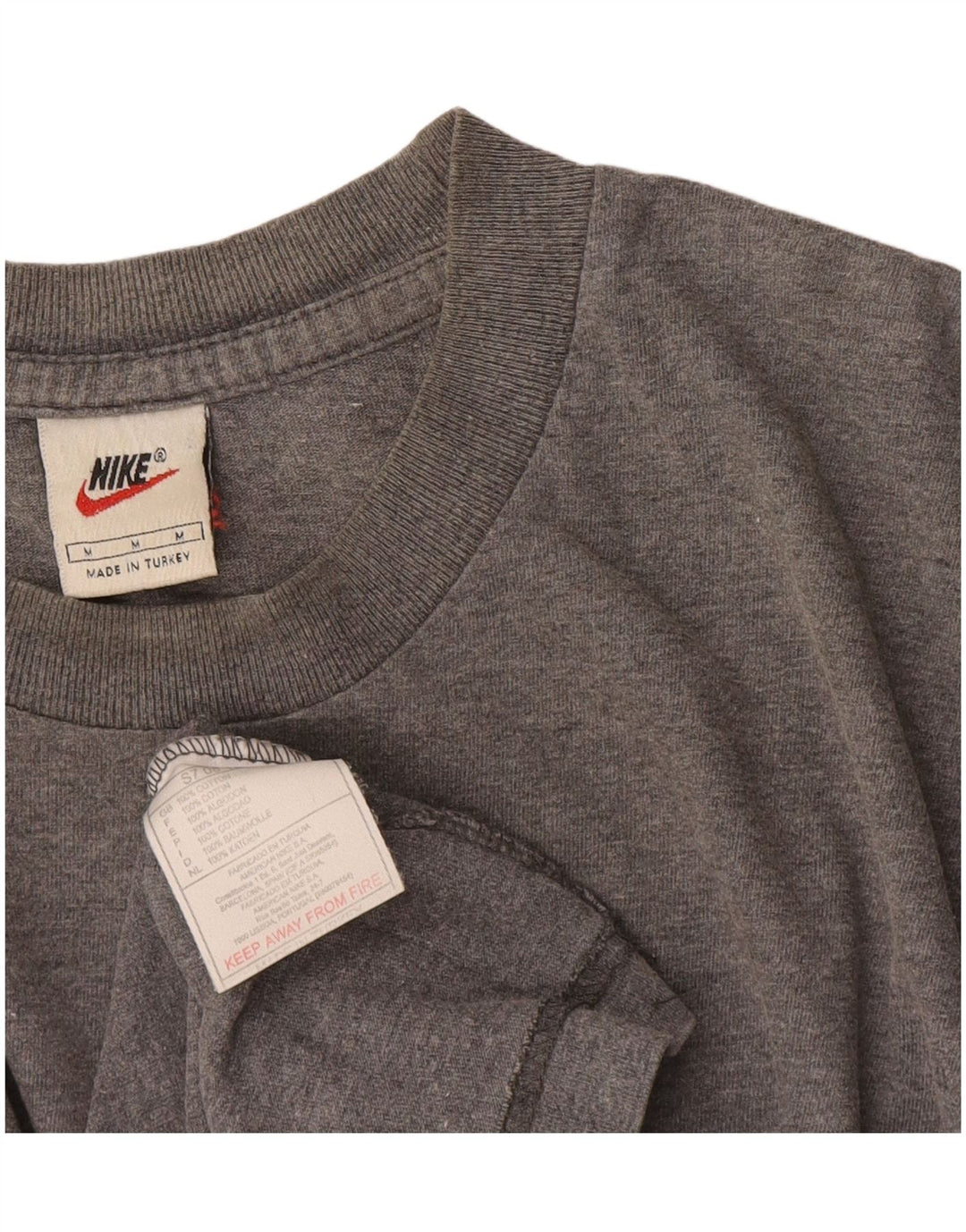 Tricou pentru bărbați Nike Top mediu gri bumbac cu pete