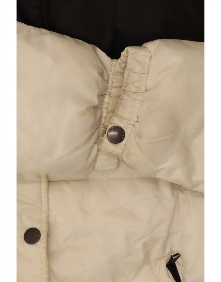 Jachetă căptușită cu glugă pentru femei Lumberjack IT 42 Medium White Colorblock