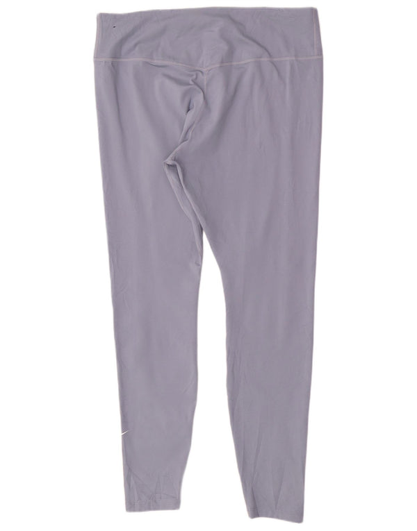 Leggings pentru femei Nike UK 18 XL, albastru, poliester sport