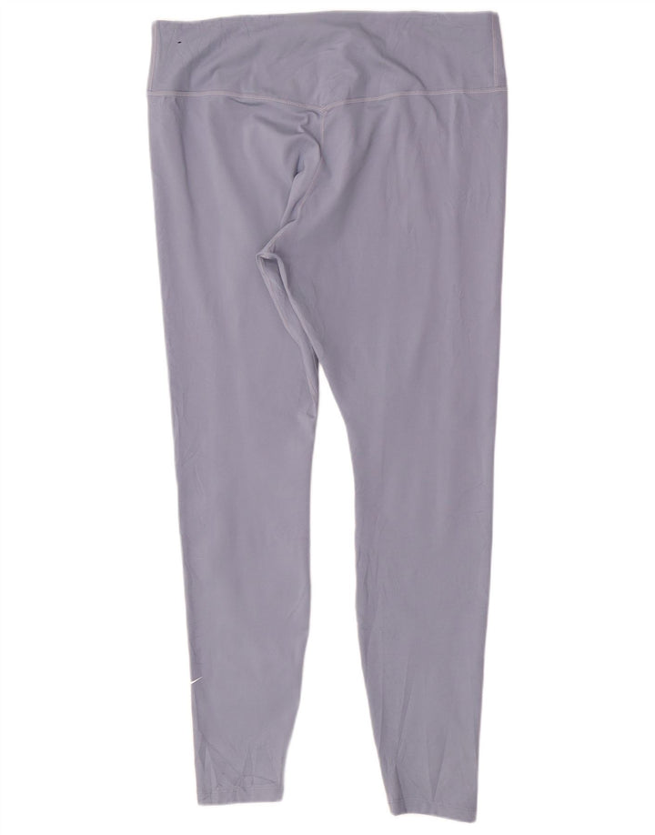 Leggings pentru femei Nike UK 18 XL, albastru, poliester sport