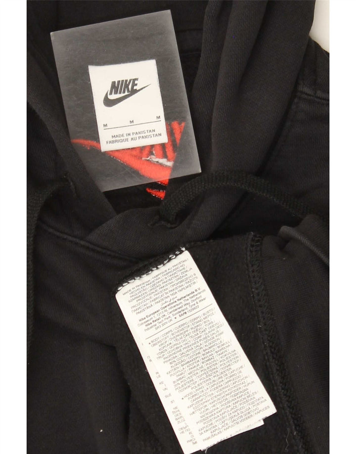 Pulover Nike Grafic pentru bărbați, bumbac mediu negru