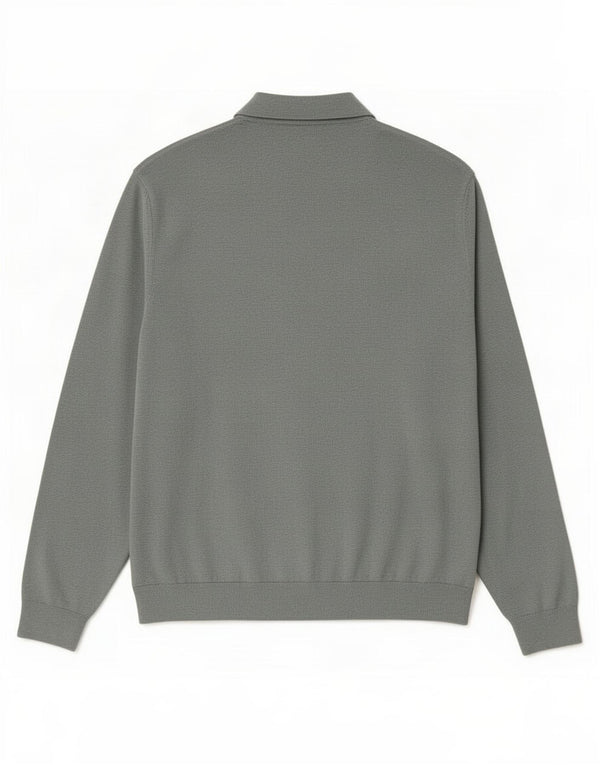 Marks & Spencer Pulover cu gât polo pentru bărbați XL, bumbac verde