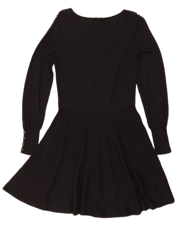 Rochie Jumper Oasis pentru femei UK 12 Medium Black Bumbac