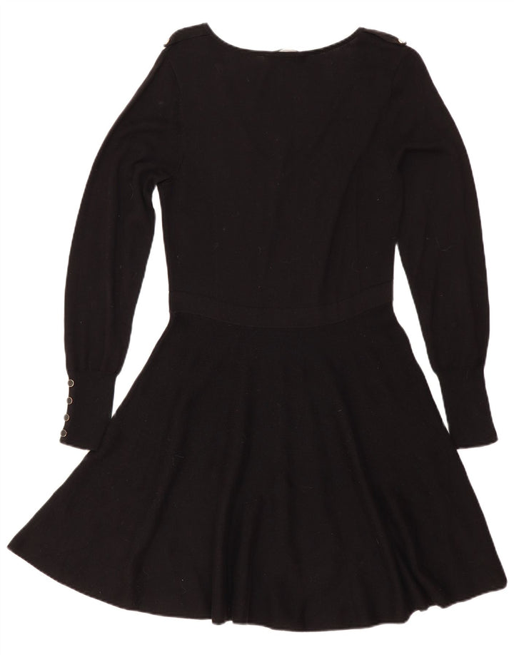 Rochie Jumper Oasis pentru femei UK 12 Medium Black Bumbac