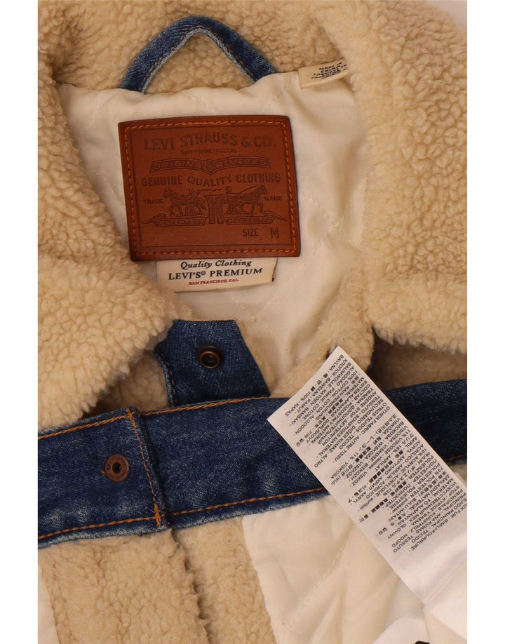 Jachetă pentru bărbați Levi's Teddy Bear Fleece UK 38 Medium Off White Colorblock
