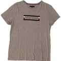 Tricou grafic Tommy Hilfiger pentru femei Top mare bumbac gri