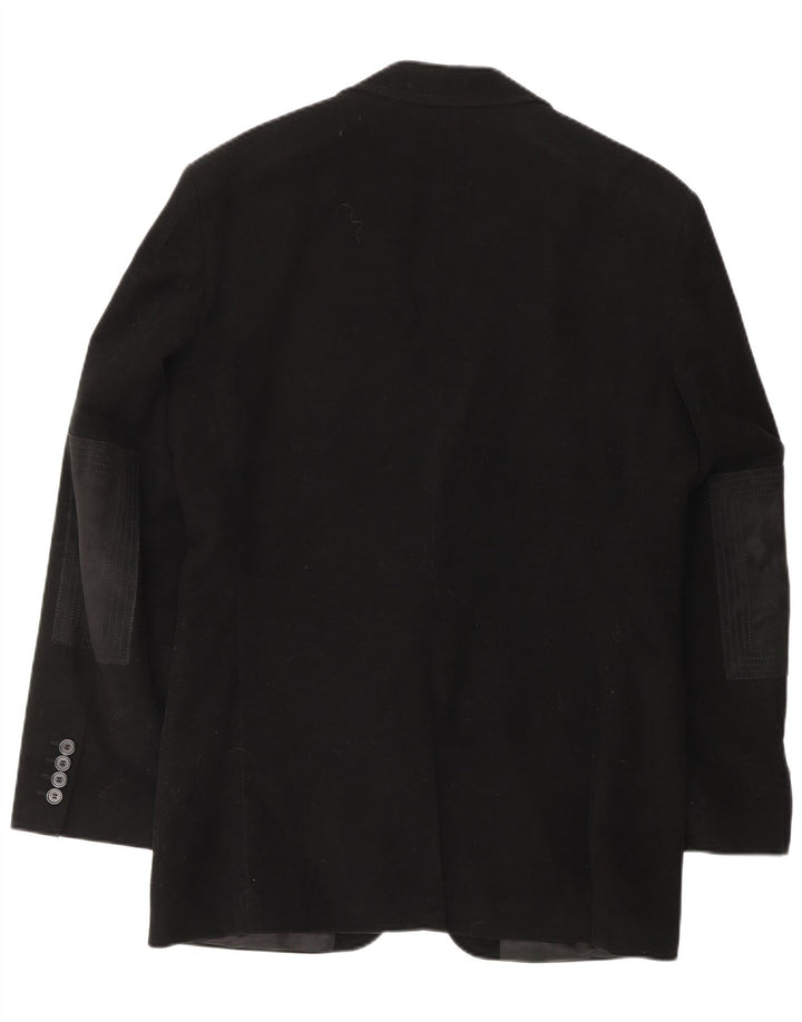 Blazer pentru bărbați HUGO BOSS, cu 2 nasturi, EU 48, bumbac mediu negru