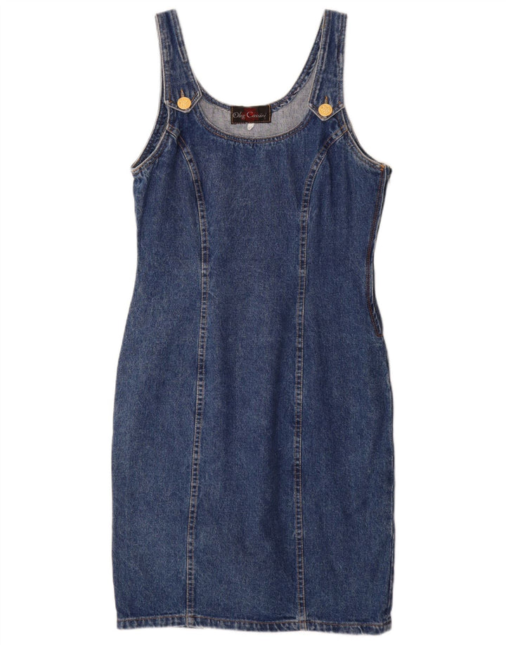 Oleg Cassini Rochie de denim fără mâneci pentru femei IT 42 Medium Blue