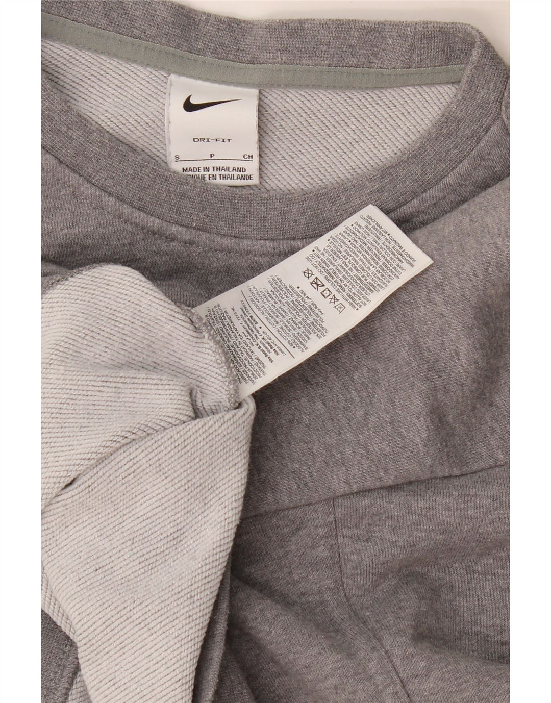 Pulover pentru femei Nike Crop Graphic Oversized Sweat UK 10 Small Gri