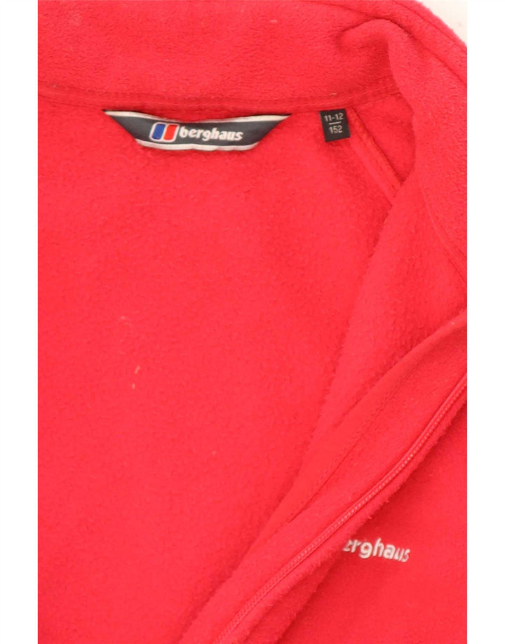 Jachetă fleece pentru băieți Berghaus 11-12 ani poliester roșu