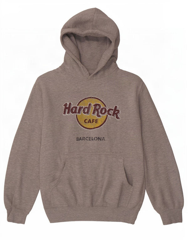 Hard Rock Cafe pentru bărbați Barcelona Graphic Hoodie Jumper Medium Gri Pete