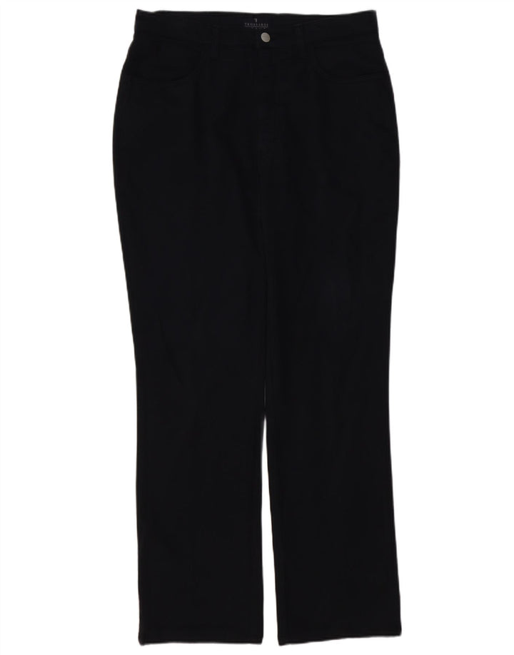 TRUSSARDI Pantaloni casual conici pentru femei W34 L30 bumbac negru