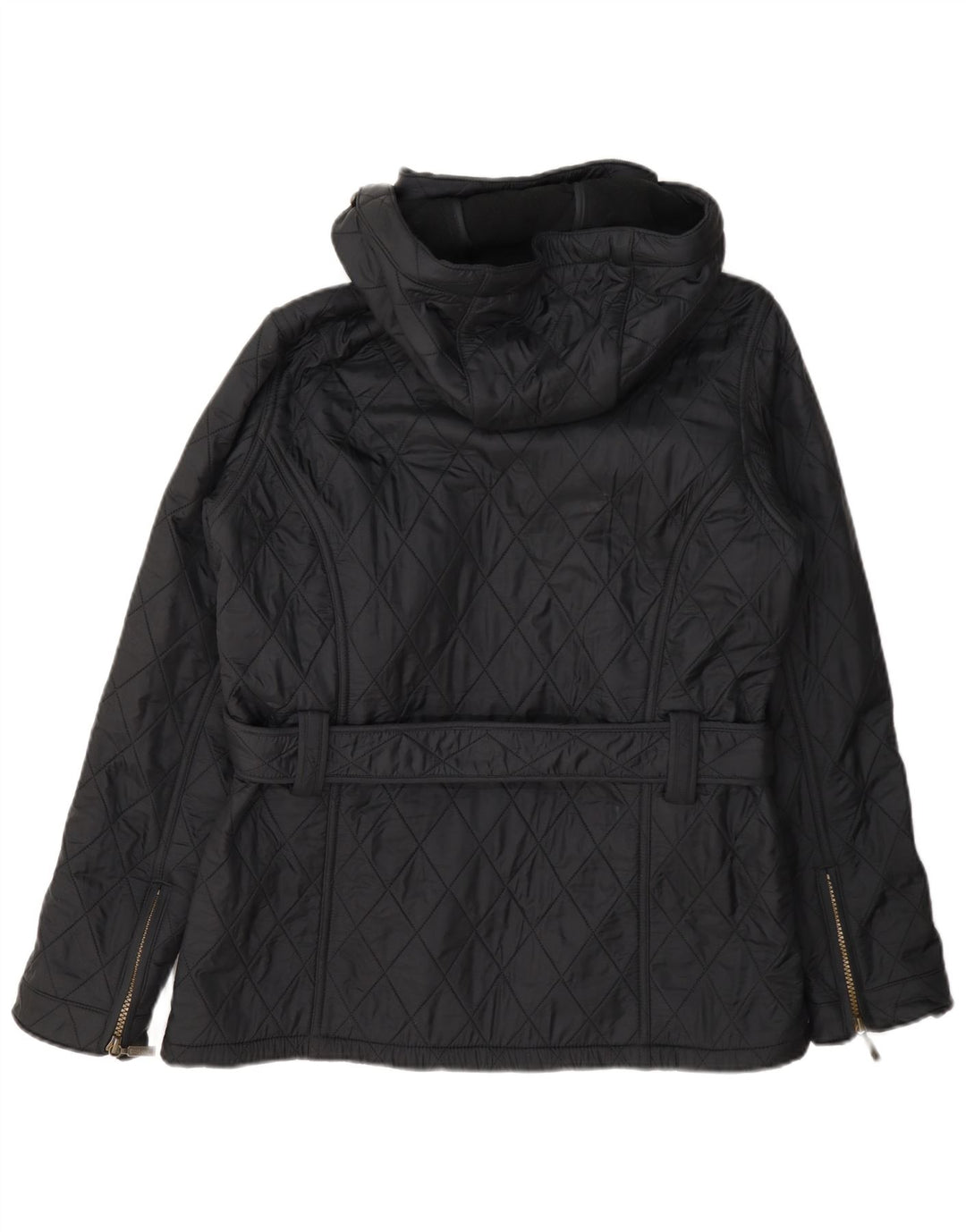 Jachetă matlasată cu glugă Barbour pentru femei UK 12 Poliamidă gri mediu